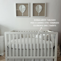 Faldón tableado para cuna