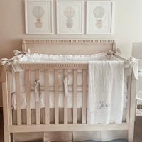 Faldón tableado para cuna